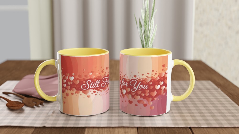 Still Falling for You Romantic Hearts Mug — view 8
