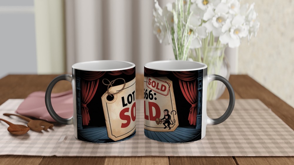Phantom of the Opera Mug | Auction Scene Lot 666 | Musical Theatre Gift | West End Theatre Lover Present — view 3
