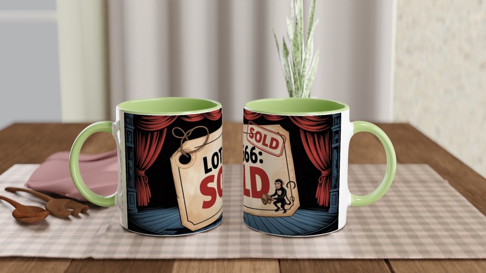 Phantom of the Opera Mug | Auction Scene Lot 666 | Musical Theatre Gift | West End Theatre Lover Present — view 5
