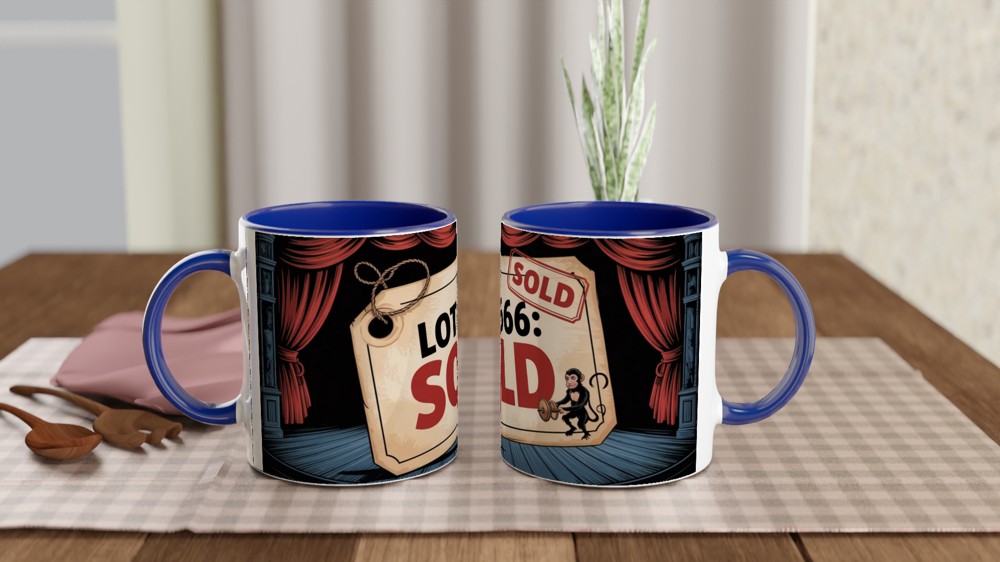 Phantom of the Opera Mug | Auction Scene Lot 666 | Musical Theatre Gift | West End Theatre Lover Present — view 4