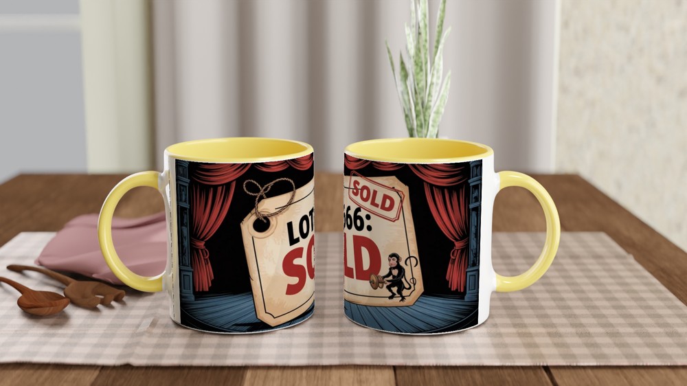 Phantom of the Opera Mug | Auction Scene Lot 666 | Musical Theatre Gift | West End Theatre Lover Present — view 8