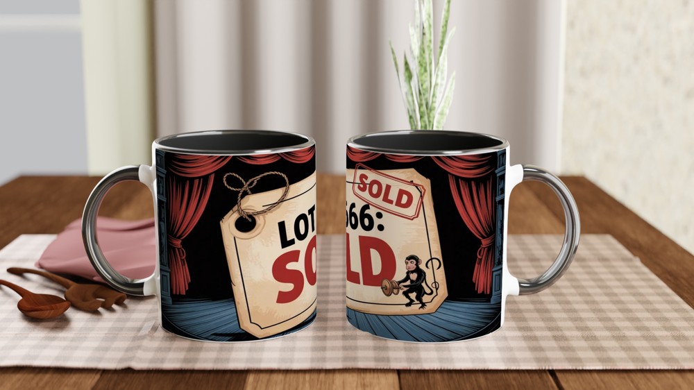 Phantom of the Opera Mug | Auction Scene Lot 666 | Musical Theatre Gift | West End Theatre Lover Present — view 9