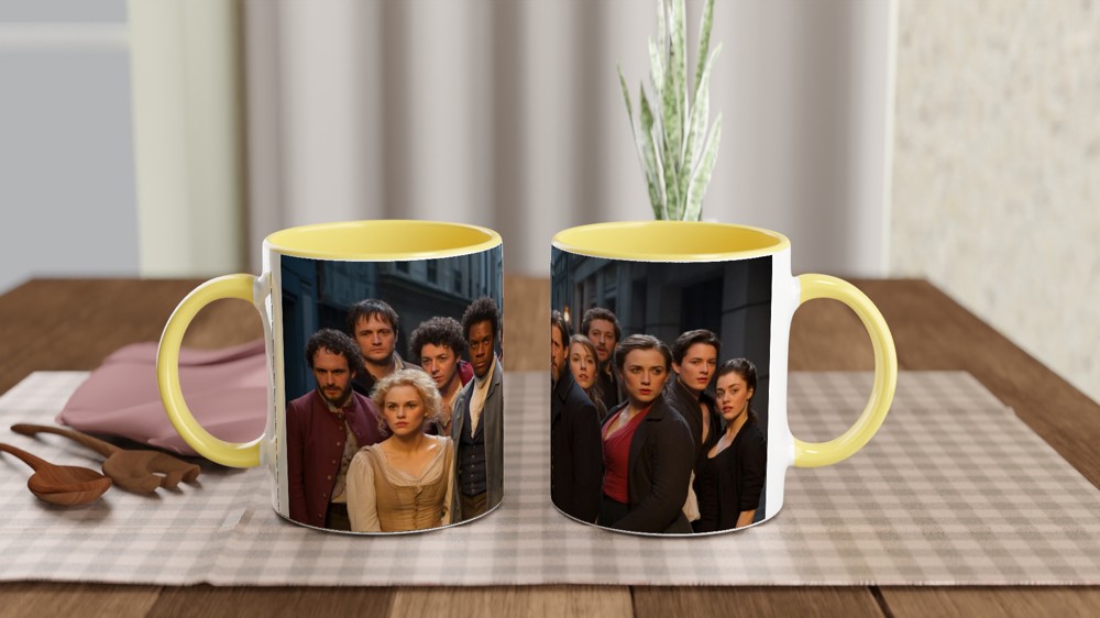 Les Miserables Mug with Stars Illustration | Musical Theatre Gift for Best Friend | West End Stage Inspired Ceramic Cup — view 8