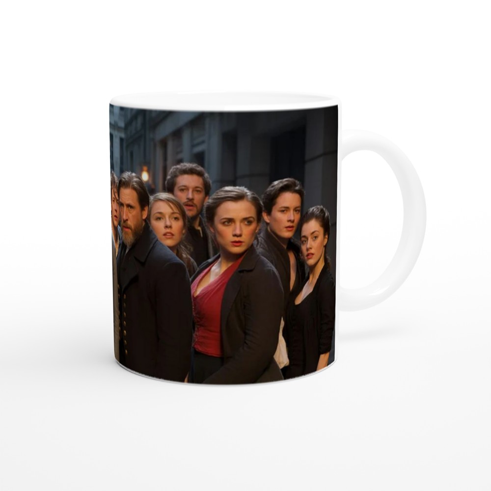 Les Miserables Mug with Stars Illustration | Musical Theatre Gift for Best Friend | West End Stage Inspired Ceramic Cup — view 12