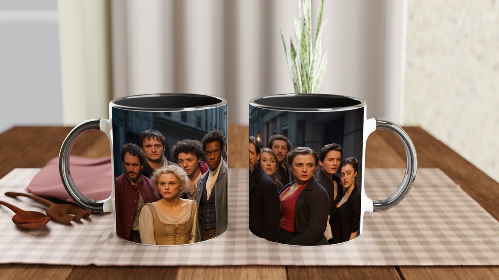 Les Miserables Mug with Stars Illustration | Musical Theatre Gift for Best Friend | West End Stage Inspired Ceramic Cup — view 9