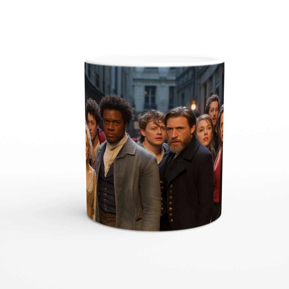 Les Miserables Mug with Stars Illustration | Musical Theatre Gift for Best Friend | West End Stage Inspired Ceramic Cup — view 11