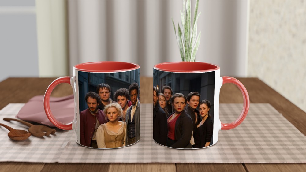 Les Miserables Mug with Stars Illustration | Musical Theatre Gift for Best Friend | West End Stage Inspired Ceramic Cup — view 7