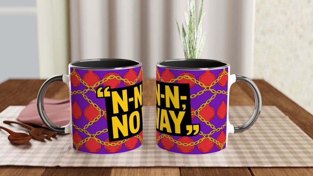 N-N-N-N No Way Funny Stuttering Quote Mug — view 9