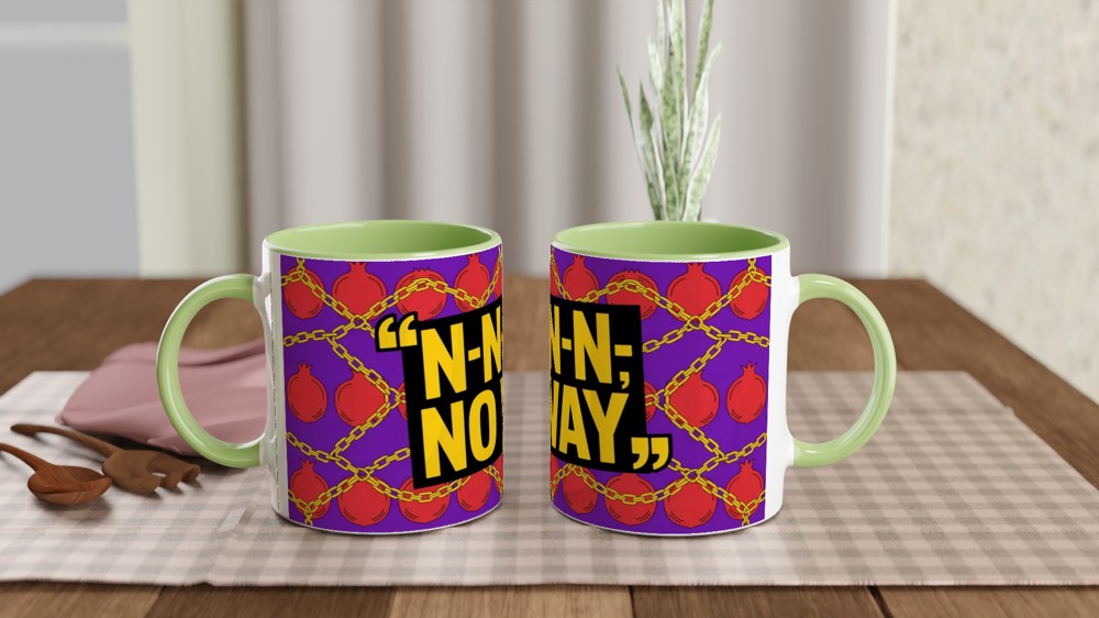 N-N-N-N No Way Funny Stuttering Quote Mug — view 5