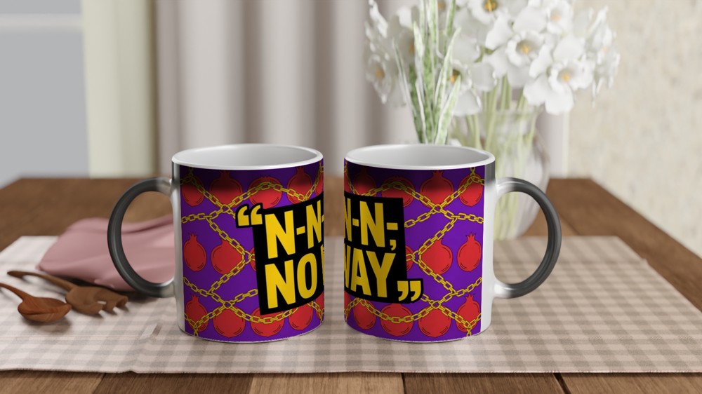 N-N-N-N No Way Funny Stuttering Quote Mug — view 3