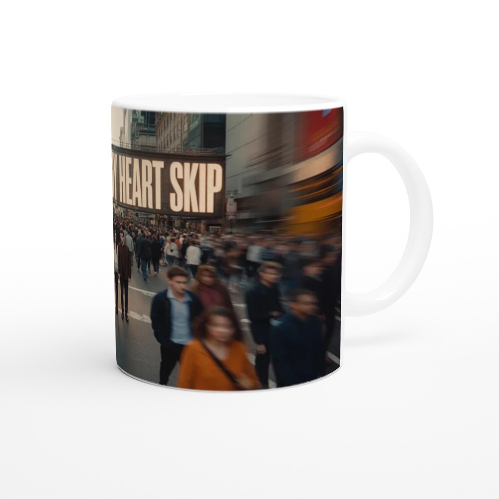 You Make My Heart Skip - Romantic Couple Mug — view 12