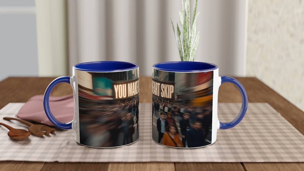 You Make My Heart Skip - Romantic Couple Mug — view 4
