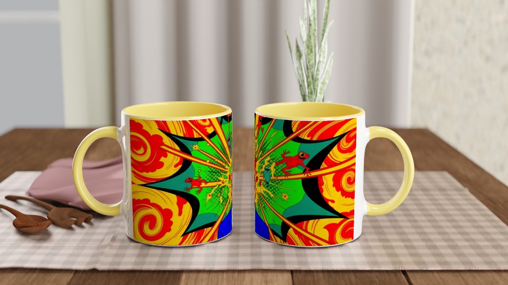Mind Blown Pop Art Psychedelic Explosion Mug — view 8
