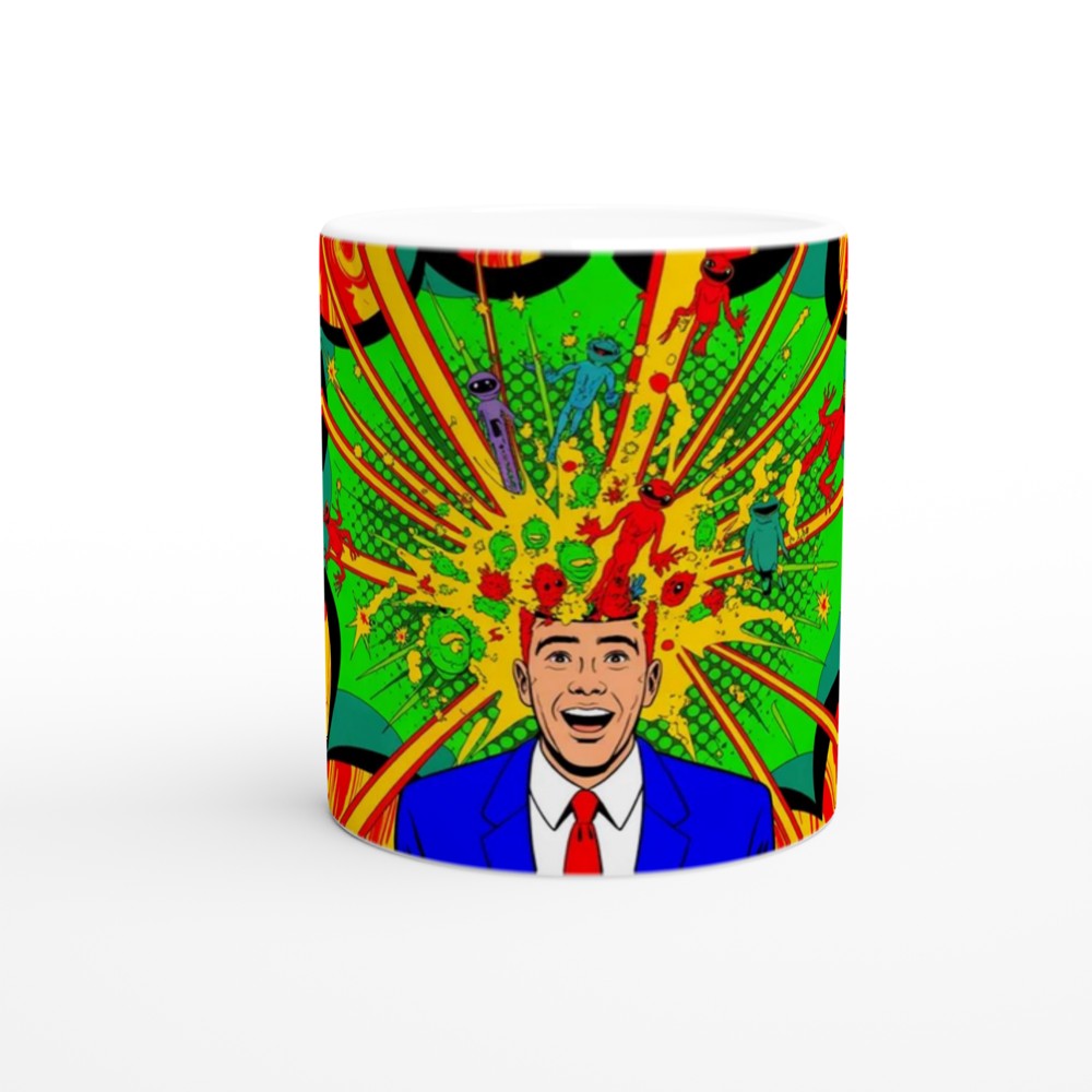 Mind Blown Pop Art Psychedelic Explosion Mug — view 11