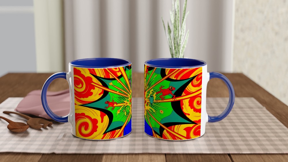 Mind Blown Pop Art Psychedelic Explosion Mug — view 4