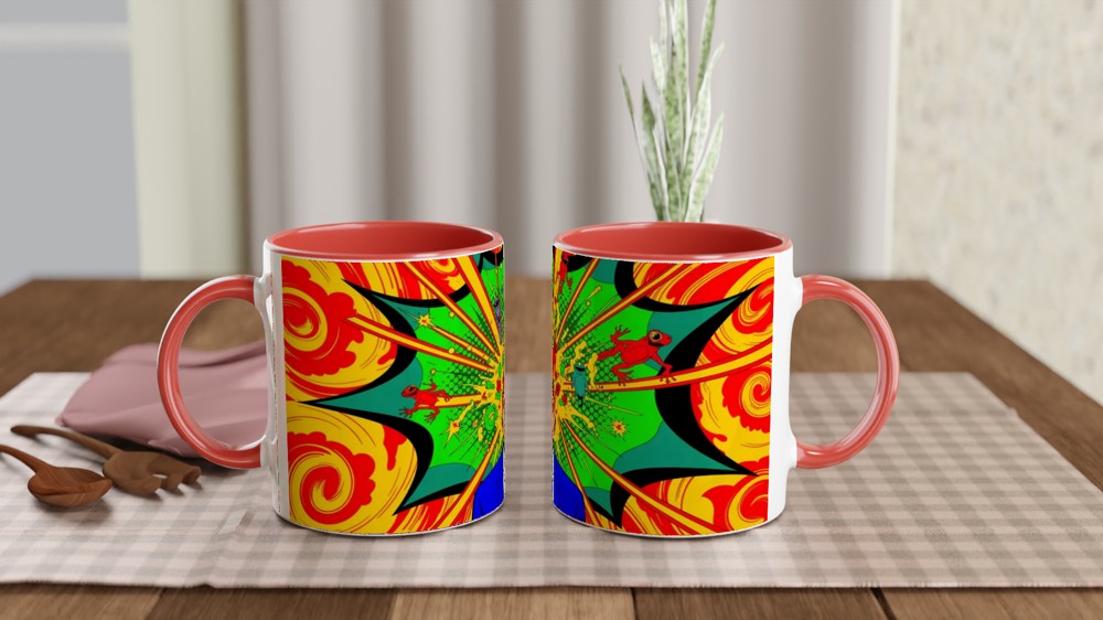 Mind Blown Pop Art Psychedelic Explosion Mug — view 7