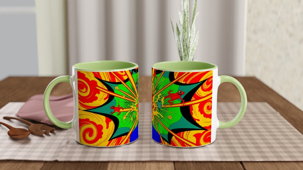 Mind Blown Pop Art Psychedelic Explosion Mug — view 5