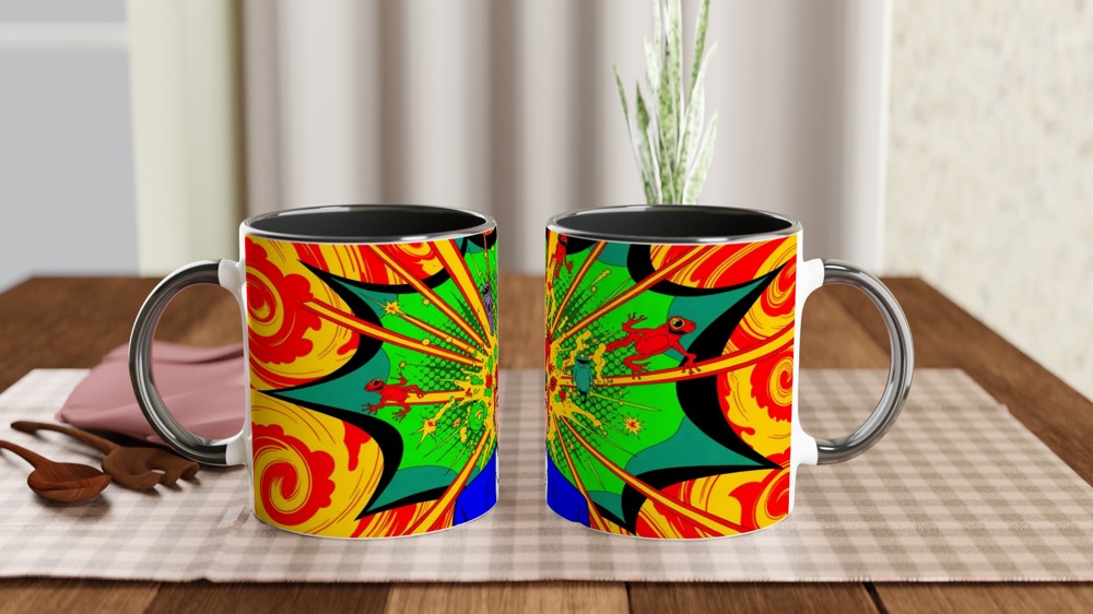 Mind Blown Pop Art Psychedelic Explosion Mug — view 9
