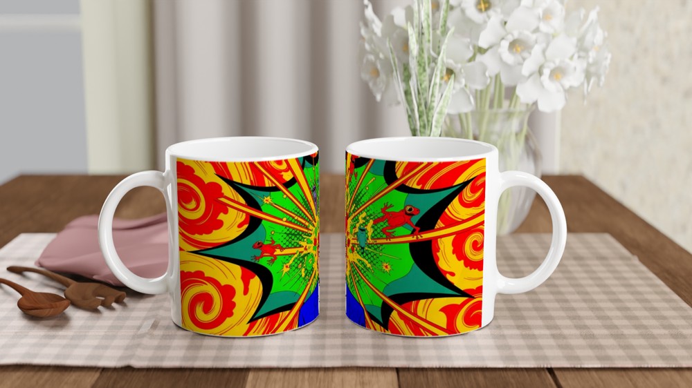 Mind Blown Pop Art Psychedelic Explosion Mug
