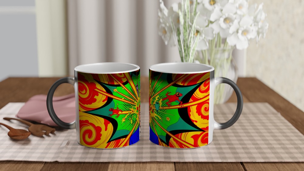 Mind Blown Pop Art Psychedelic Explosion Mug — view 3
