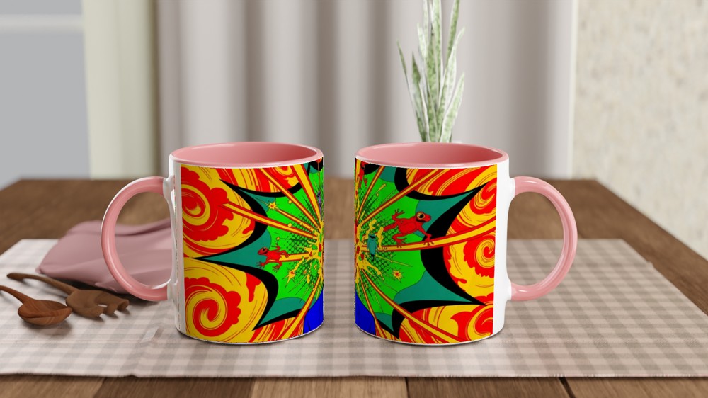 Mind Blown Pop Art Psychedelic Explosion Mug — view 6