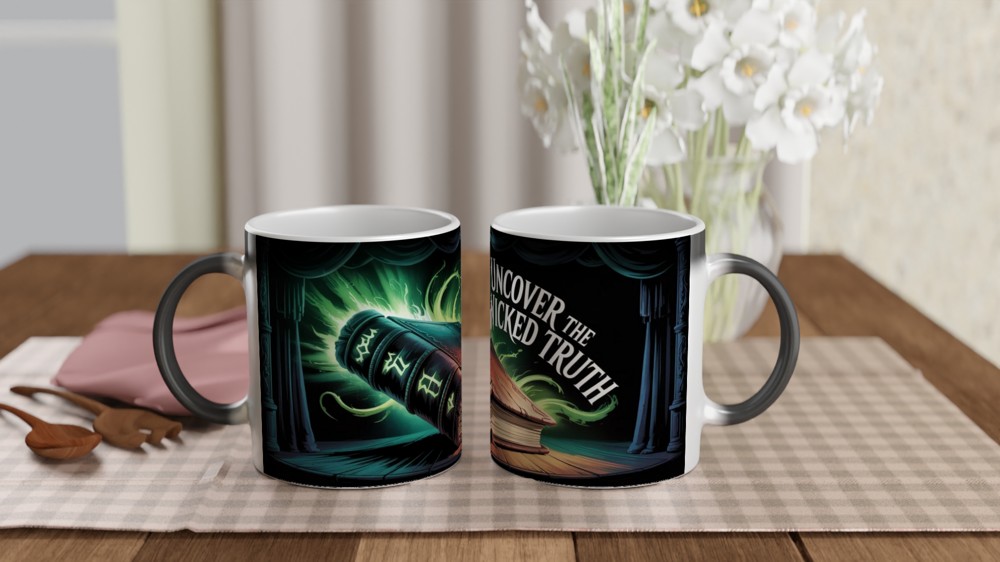 Uncover The Wicked Truth - Dark Magic Book Mug — view 3