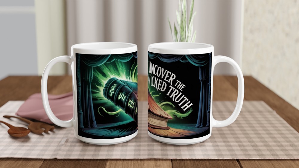 Uncover The Wicked Truth - Dark Magic Book Mug — view 2