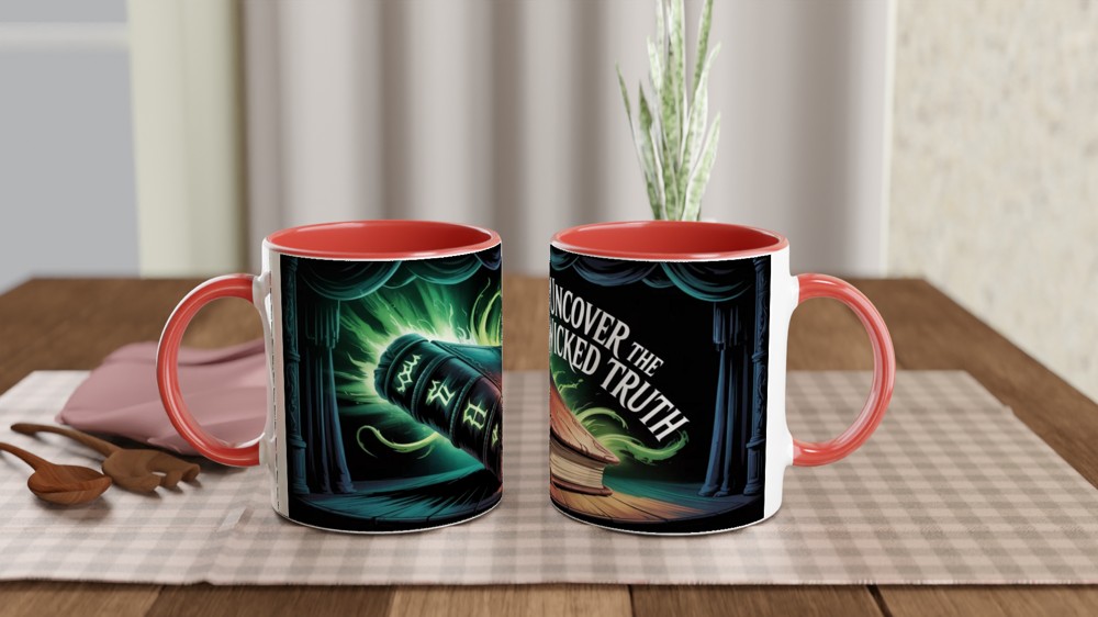 Uncover The Wicked Truth - Dark Magic Book Mug — view 7