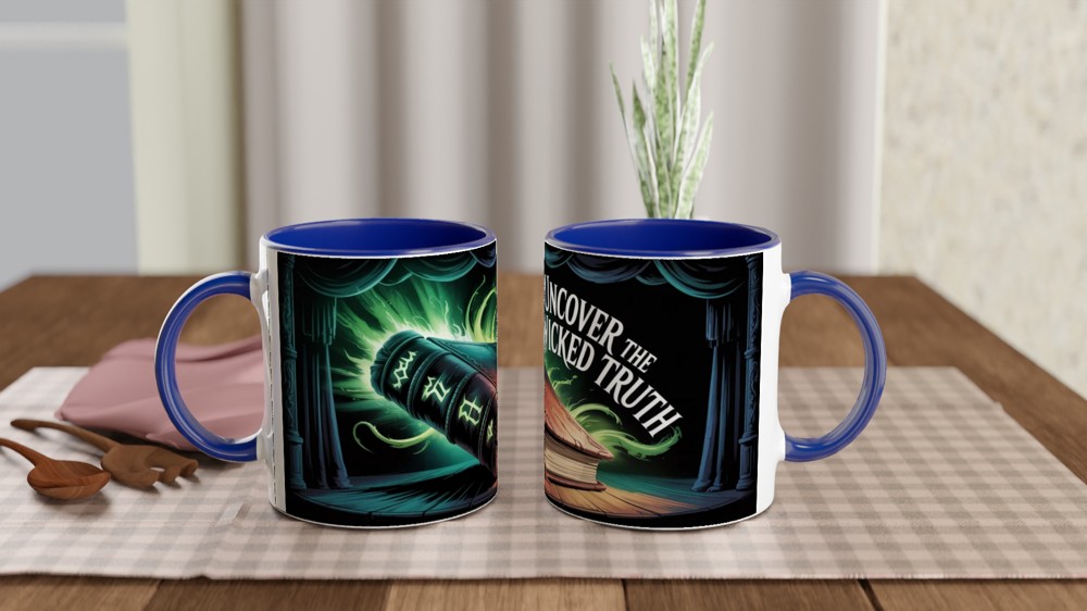 Uncover The Wicked Truth - Dark Magic Book Mug — view 4