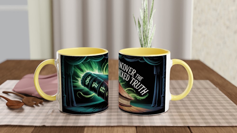 Uncover The Wicked Truth - Dark Magic Book Mug — view 8
