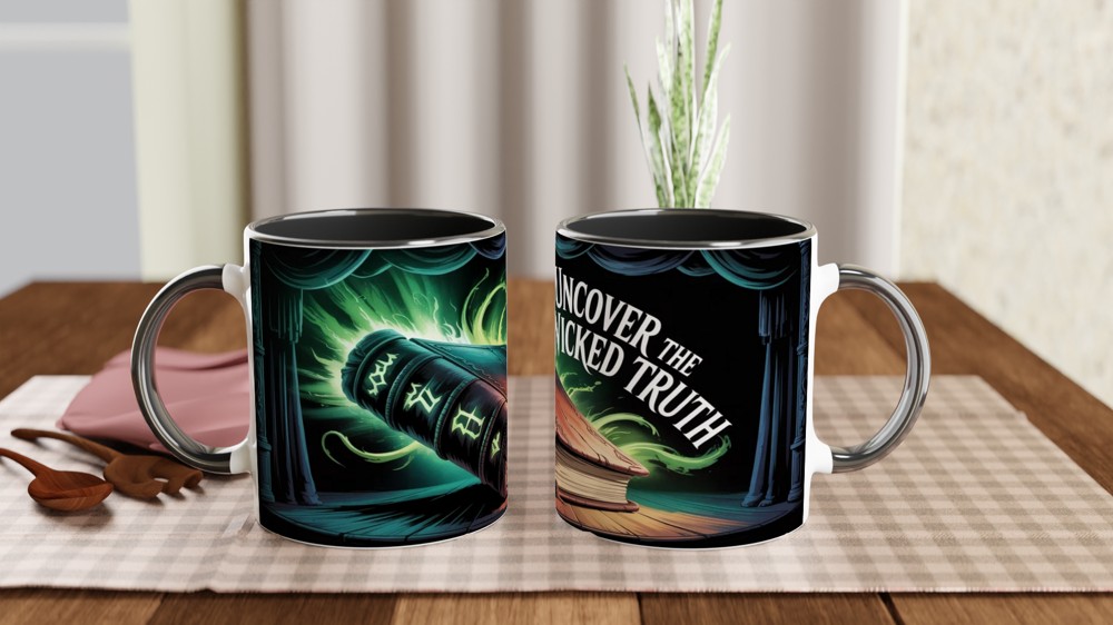 Uncover The Wicked Truth - Dark Magic Book Mug — view 9