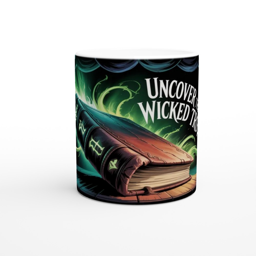 Uncover The Wicked Truth - Dark Magic Book Mug — view 11