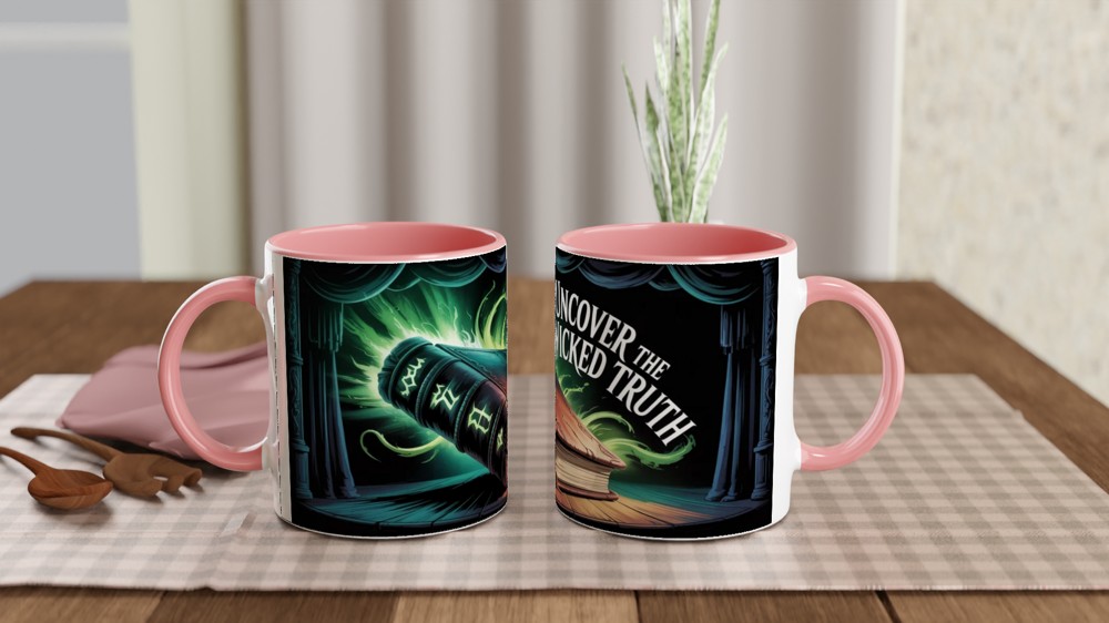 Uncover The Wicked Truth - Dark Magic Book Mug — view 6