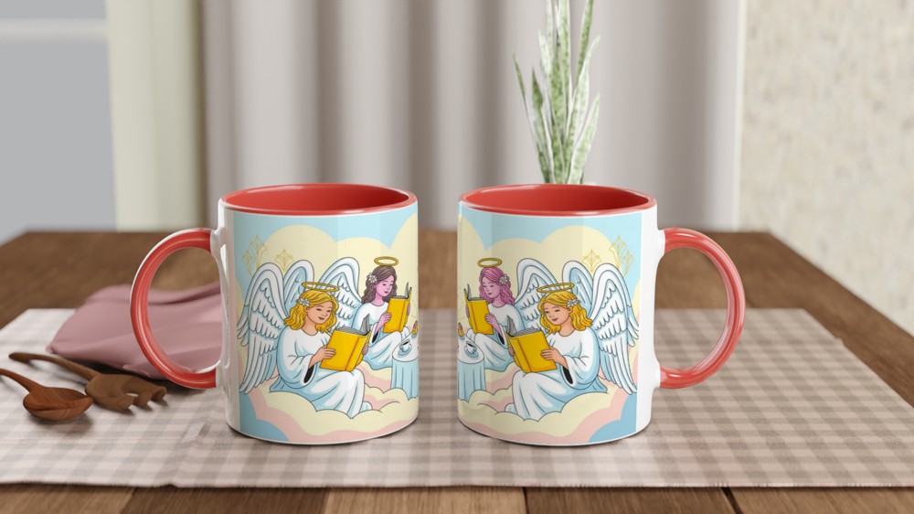 Angels Reading Books at Tea Party in the Clouds — view 7