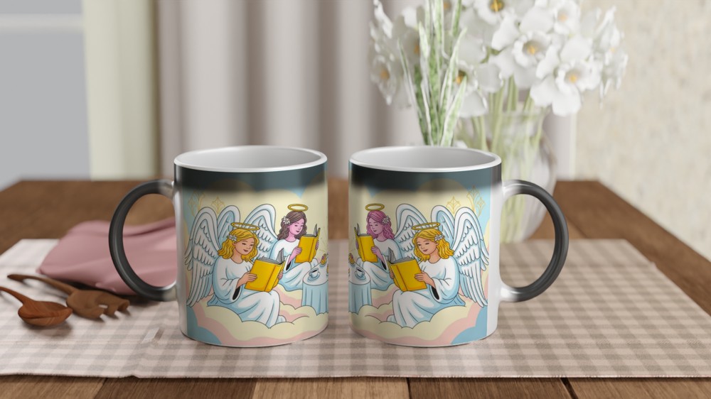 Angels Reading Books at Tea Party in the Clouds — view 3