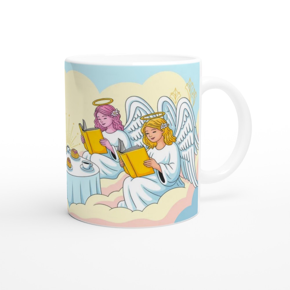Angels Reading Books at Tea Party in the Clouds — view 12