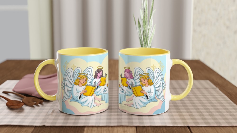 Angels Reading Books at Tea Party in the Clouds — view 8