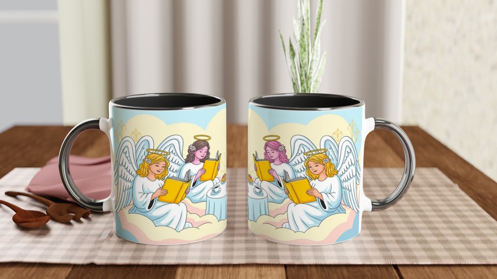 Angels Reading Books at Tea Party in the Clouds — view 9