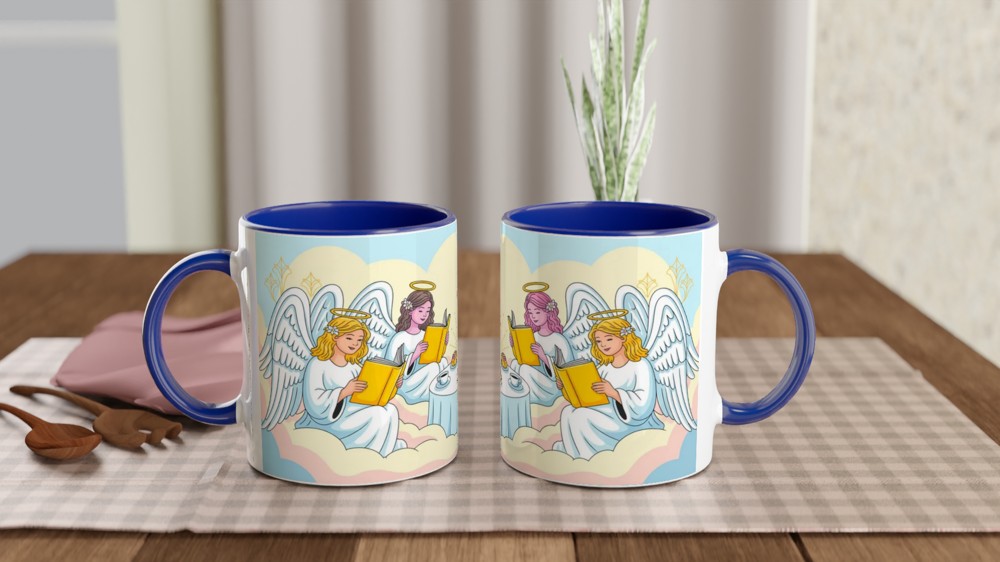 Angels Reading Books at Tea Party in the Clouds — view 4