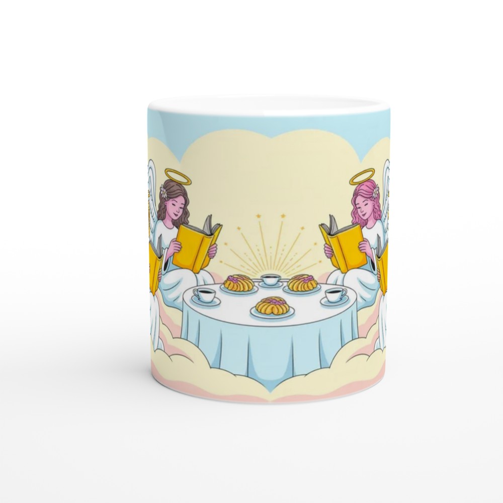 Angels Reading Books at Tea Party in the Clouds — view 11