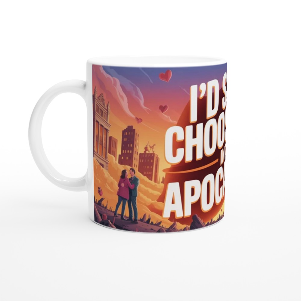 Apocalypse Love Mug | Funny Anniversary Gift for Him or Her | Romantic Humour Mug | I'd Still Choose You Valentine's Present — view 10