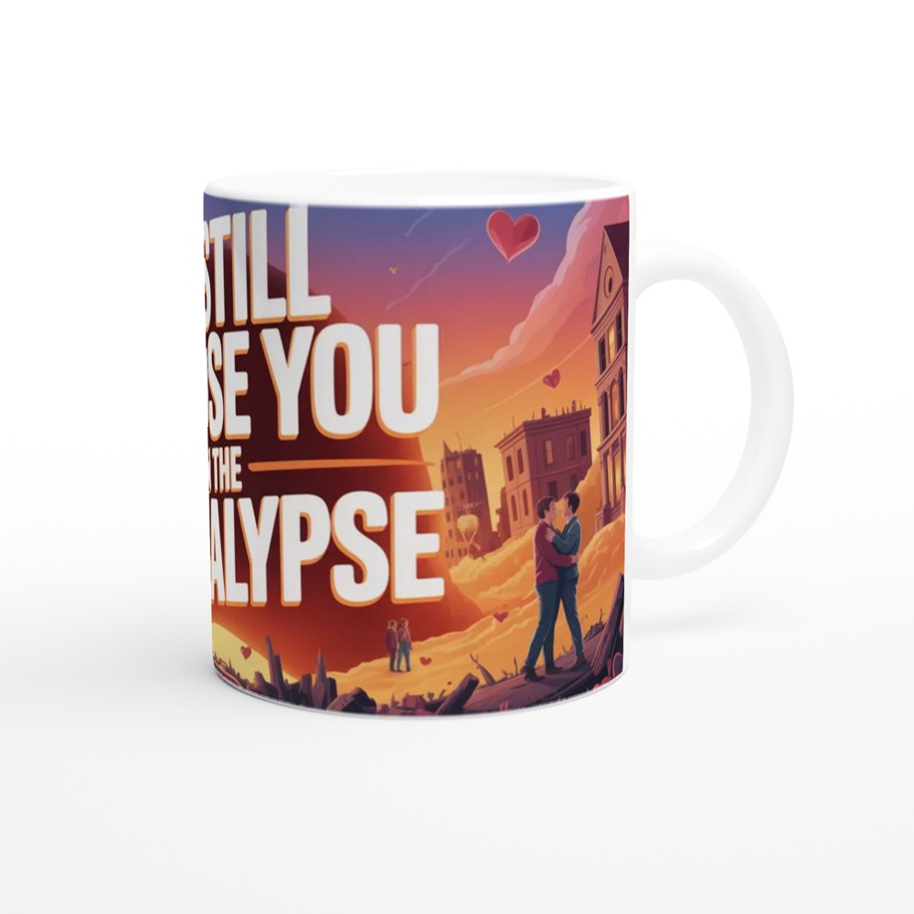 Apocalypse Love Mug | Funny Anniversary Gift for Him or Her | Romantic Humour Mug | I'd Still Choose You Valentine's Present — view 12