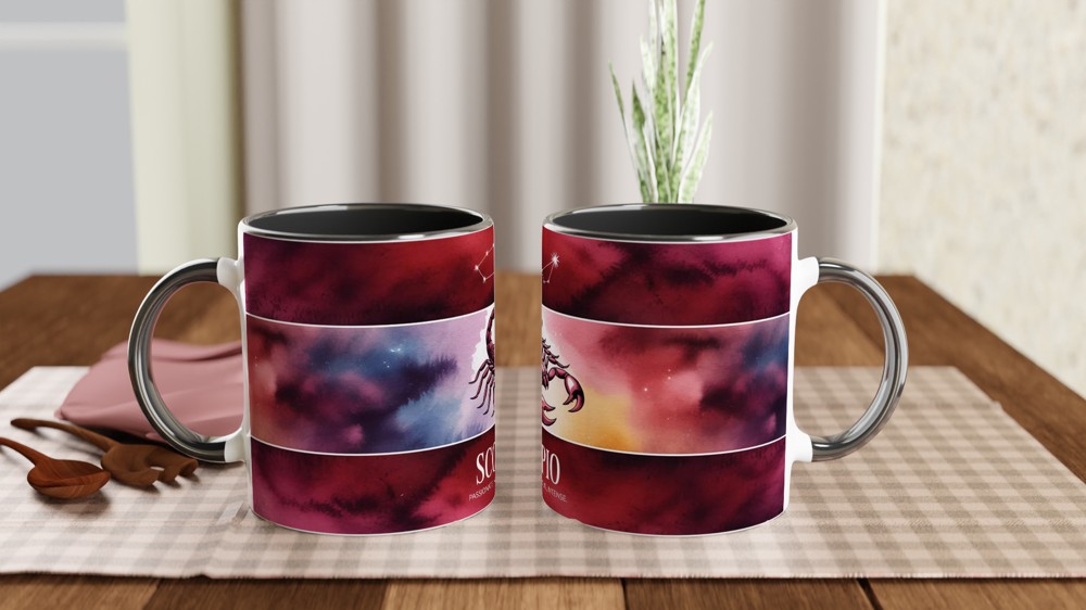 Scorpio Mug | Scorpio Zodiac Gift | Astrology Horoscope Coffee Cup | Birthday Present for Best Friend — view 9