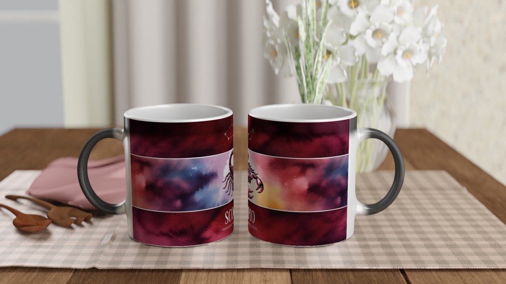 Scorpio Mug | Scorpio Zodiac Gift | Astrology Horoscope Coffee Cup | Birthday Present for Best Friend — view 3