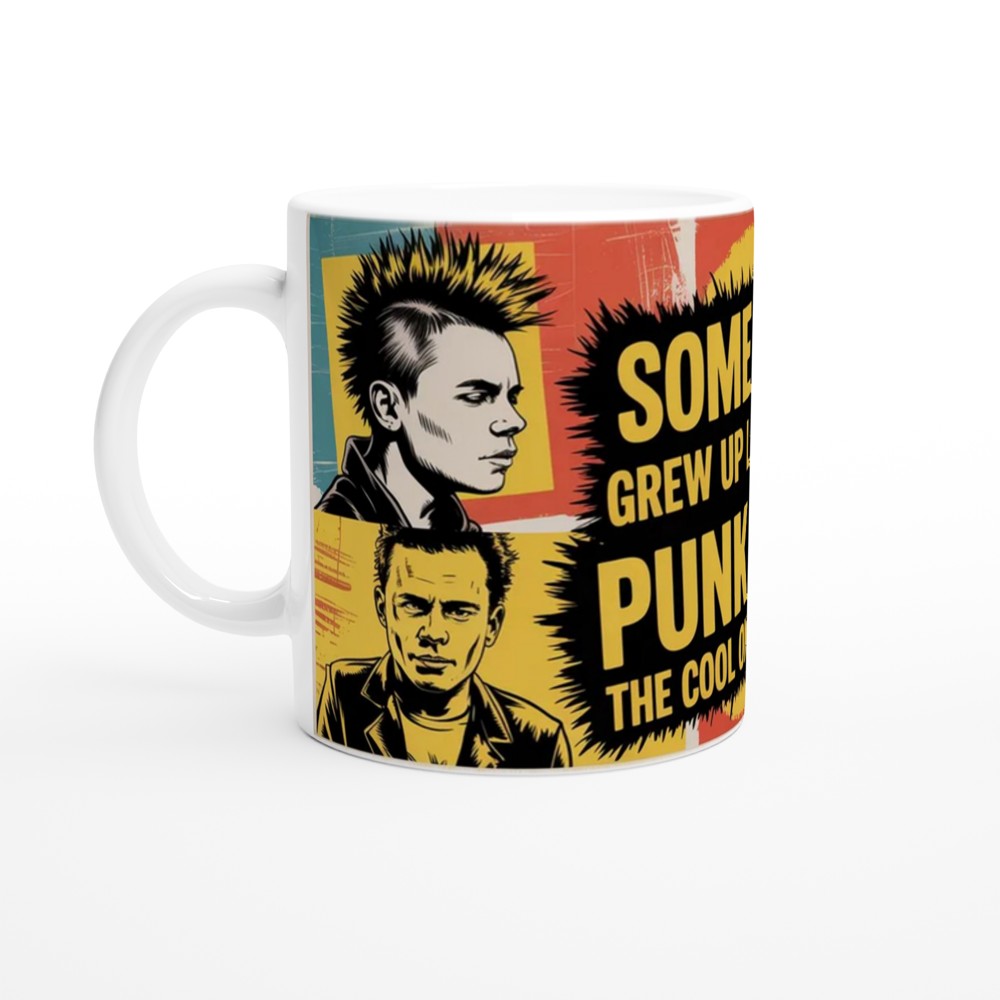 Punk Rock Mug | Grew Up Listening to Punk Rock Gift | Retro Music Mug | Punk Rocker Gift for Him or Her — view 10