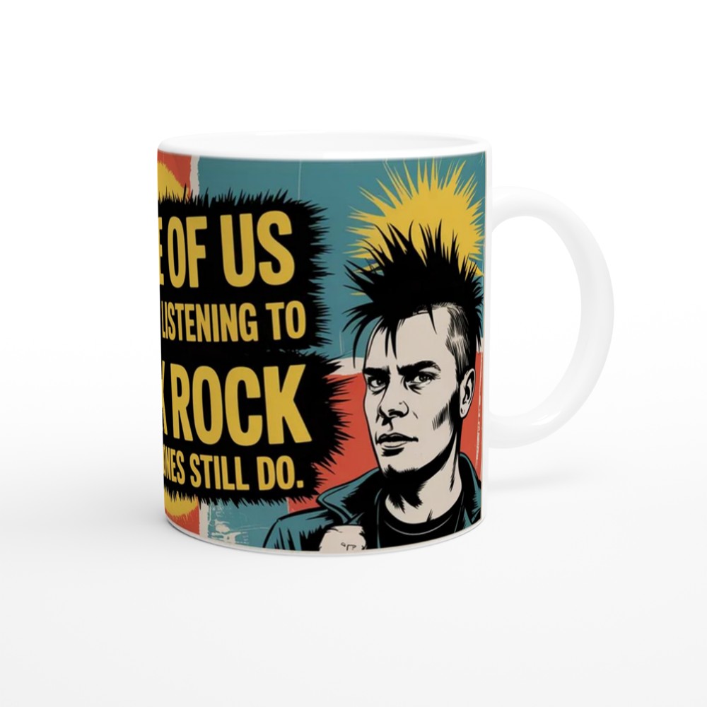Punk Rock Mug | Grew Up Listening to Punk Rock Gift | Retro Music Mug | Punk Rocker Gift for Him or Her — view 12