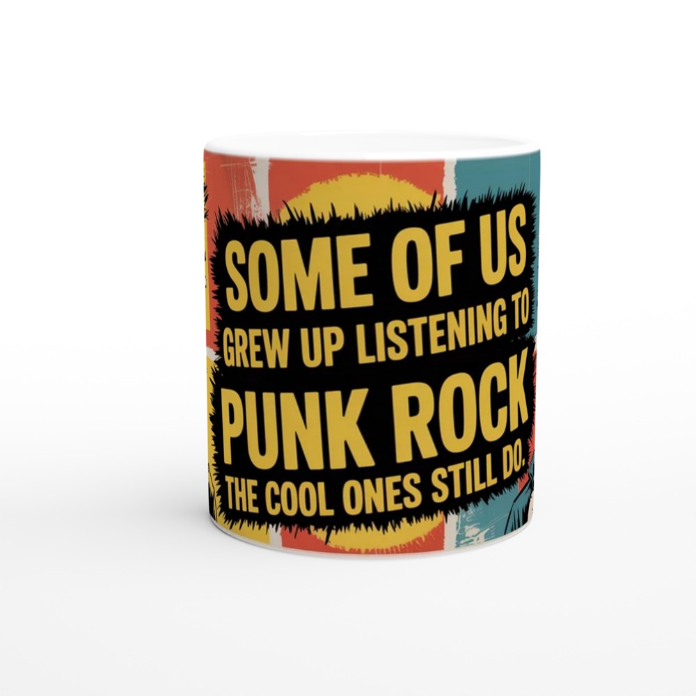 Punk Rock Mug | Grew Up Listening to Punk Rock Gift | Retro Music Mug | Punk Rocker Gift for Him or Her — view 11