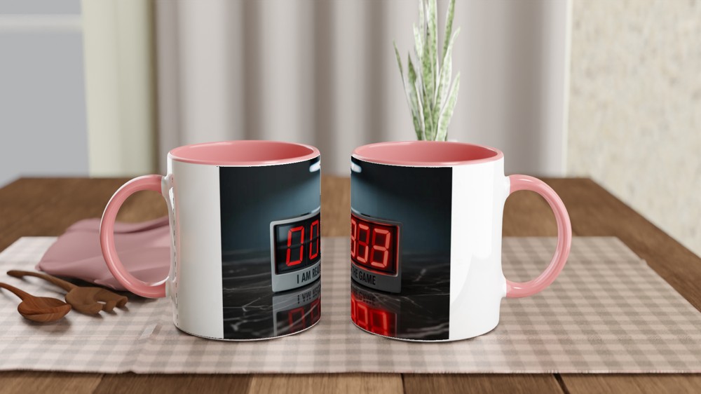 I Am Ready For The Game - Digital Countdown Clock Mug — view 6
