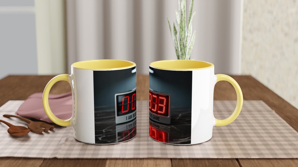 I Am Ready For The Game - Digital Countdown Clock Mug — view 8