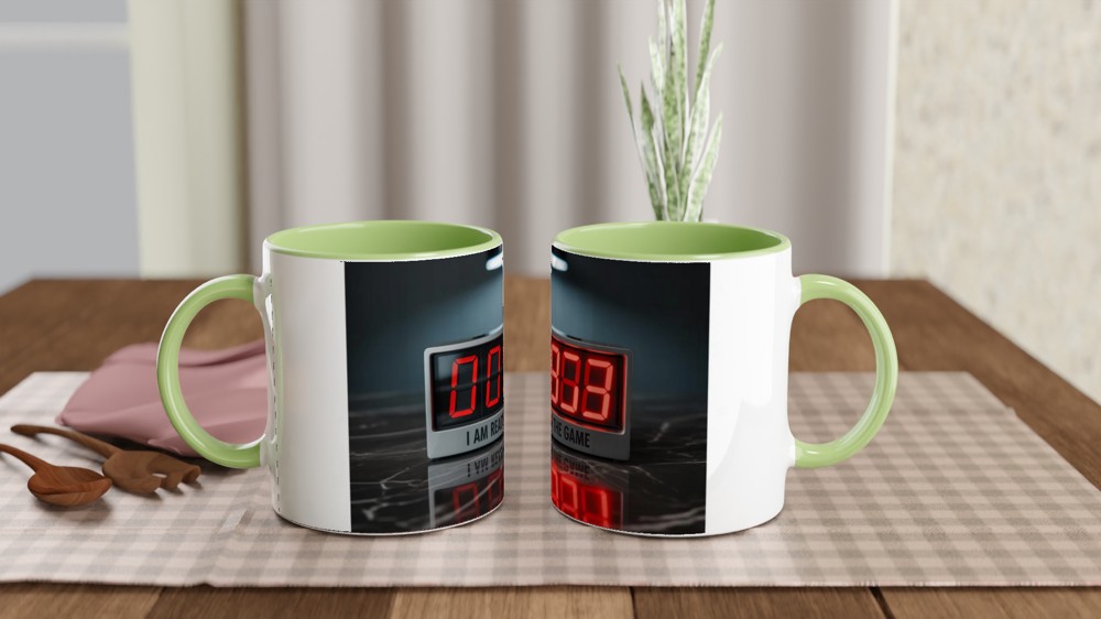 I Am Ready For The Game - Digital Countdown Clock Mug — view 5
